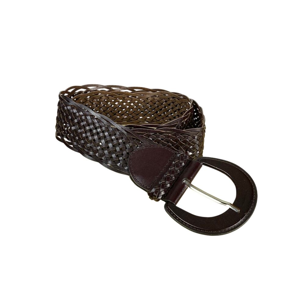 NY & Co Brown Woven Belt L Boho Wide